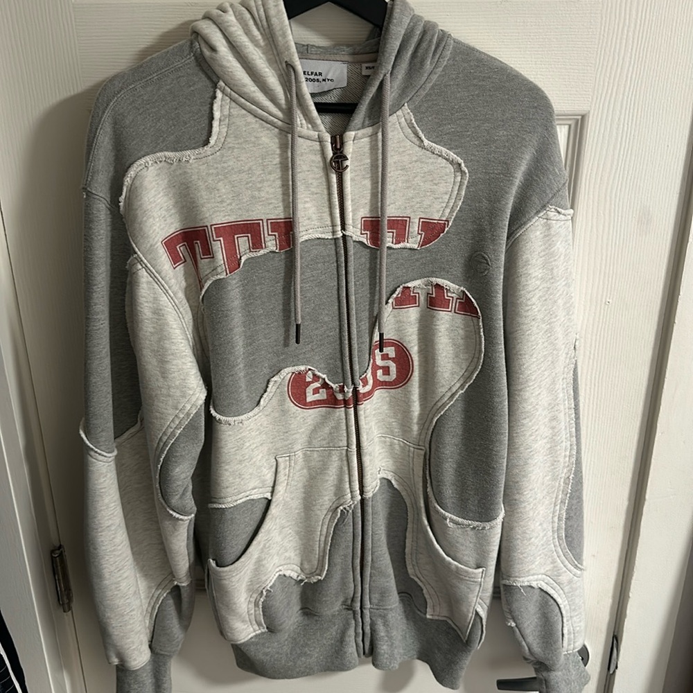 Telfar Camo Hoodie - Heather Grey